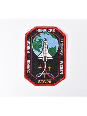 NASA Twenty-First Discover Shuttle Mission Flight STS 70 Astronauts Space Patch